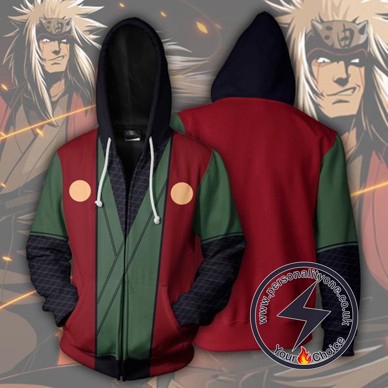 Naruto Jiraiya Zip Up Hoodie Jacket